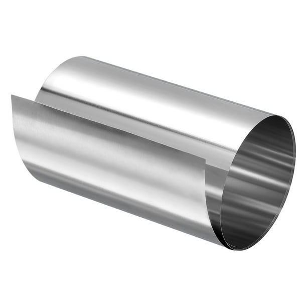 0.03x100x1000mm 304 Inoxidable Acero Rollo Hoja Fina Placa Hoja Lámina para Artesanías, Electrónico Equipo, Plateado Tono