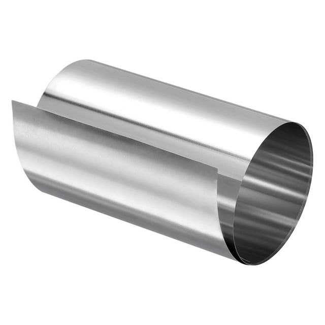 0.01x100x1000mm 304 Inoxidable Acero Rollo Hoja Fina Placa Hoja Lámina para Artesanías, Electrónico Equipo, Plateado Tono