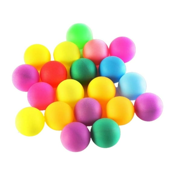 WE-POLUJ 50Pcs Table Tennis Ball Colored Pongs Ball for DIY Craft Party Game Supply