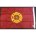 thumbnail image 2 of Fire Department 2x3 Foot Flag Double Sided Nylon Embroidered Banner Fire Dept, 2 of 6