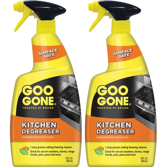 Foaming Kitchen Degreaser- Removes Baked-On Food, Grease, Splatter and Grime, 2 PACK 28 oz