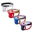 thumbnail image 3 of PUMP 4 unids/Set Sexy Jockstrap ropa interior de malla transpirable de secado rápido Bikini hombres tanga U convexo deportes Fitness bragas (4)H115pangjing, 3 of 3