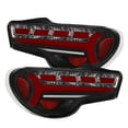 thumbnail image 2 of Rear Driver & Passenger Side LED Tail Lights Assembly Tube Bar Compatible/Replacement For Toyota 86 FRS 2012-2020 / Subaru BRZ 2012-2020, 2 of 22
