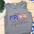 thumbnail image 5 of OAVQHLG3B Baby Girl 4th of July OutfitIndependence Day Festival American Flag Boy's Girl's Fringed Vest And Shorts Bow Suit, 5 of 8