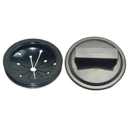 

Amusingtao 2pcs/set Splash Guard Black Cover Plug Garbage Disposal Stopper ABS Kitchen Sink