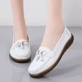 thumbnail image 3 of Womens Casual Leather Loafers Fashion Tassel Comfortable Walking Driving Shoes Moc Toe Non Slip Work Shoes, 3 of 7