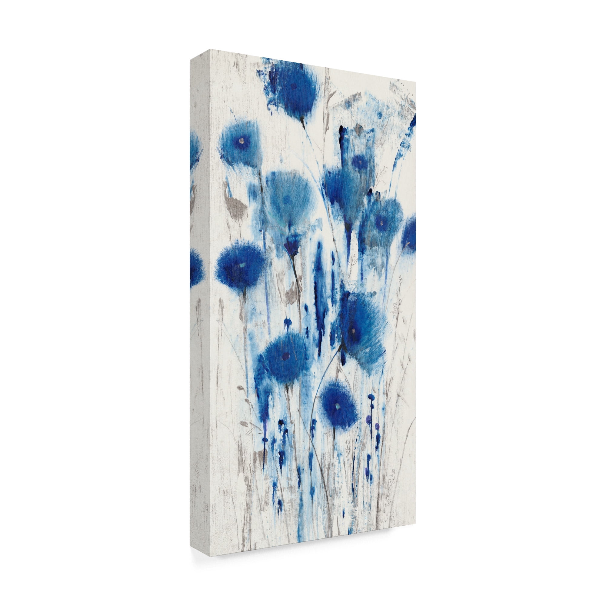 Blue Impressions I' Canvas Art by Tim OToole