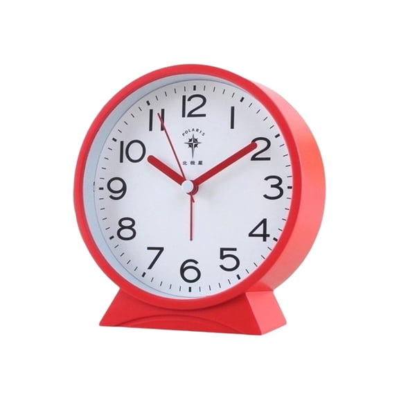 s Round Alarm Clock with Big Numerals Battery Operated Desk Clock for Bedroom
