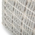 thumbnail image 2 of Simpli Home Noreen 18 inch Wide Boho Square Pouf in Light Blue and White Handwoven Cotton, 2 of 3