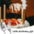 thumbnail image 3 of 18th Birthday Gifts for Girls Boys 18th Birthday Keepsake for Happy 18th Birthday Decorations Fork Spoon Set 18 Year Old Girl Birthday Gifts for Niece Daughter Happy 18th Birthday Party Forks Spoons, 3 of 7
