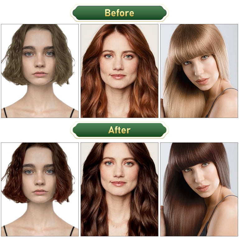 OUKEYA Dark Brown Hair Dye 4-in-1 Gray Coverage for Women and Men