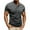 Dark Gray Short Sleeve for Men, variant on Men's Short Sleeve Stand Collar Top Multi-Button Closure Form-Fitting Fabric Comfortable Casual Daily Wear Army Green XXL