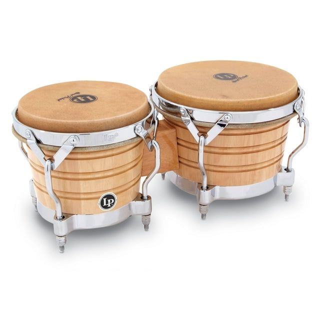 Bongos Latin Percussion LP Generation II® Natural/Cromo