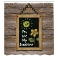 thumbnail image 3 of Ambesonne Brown Shower Curtain, Love Words on Blackboard, 69"Wx75"L, Multicolor, 3 of 5