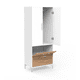 thumbnail image 4 of Closet, Armario, Ropero organizador, 2 puertas y zapatera Blanco, 4 of 4