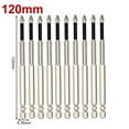 thumbnail image 1 of 10Pcs Cross Magnetic Screwdriver Bit Alloy Steel Anti-Slip Long Drill Bits Ph2, 1 of 7
