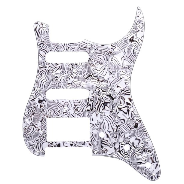 Golpeador de guitarra eléctrica SSH Scratch Plate para guitarra ST SQ Blanco negro