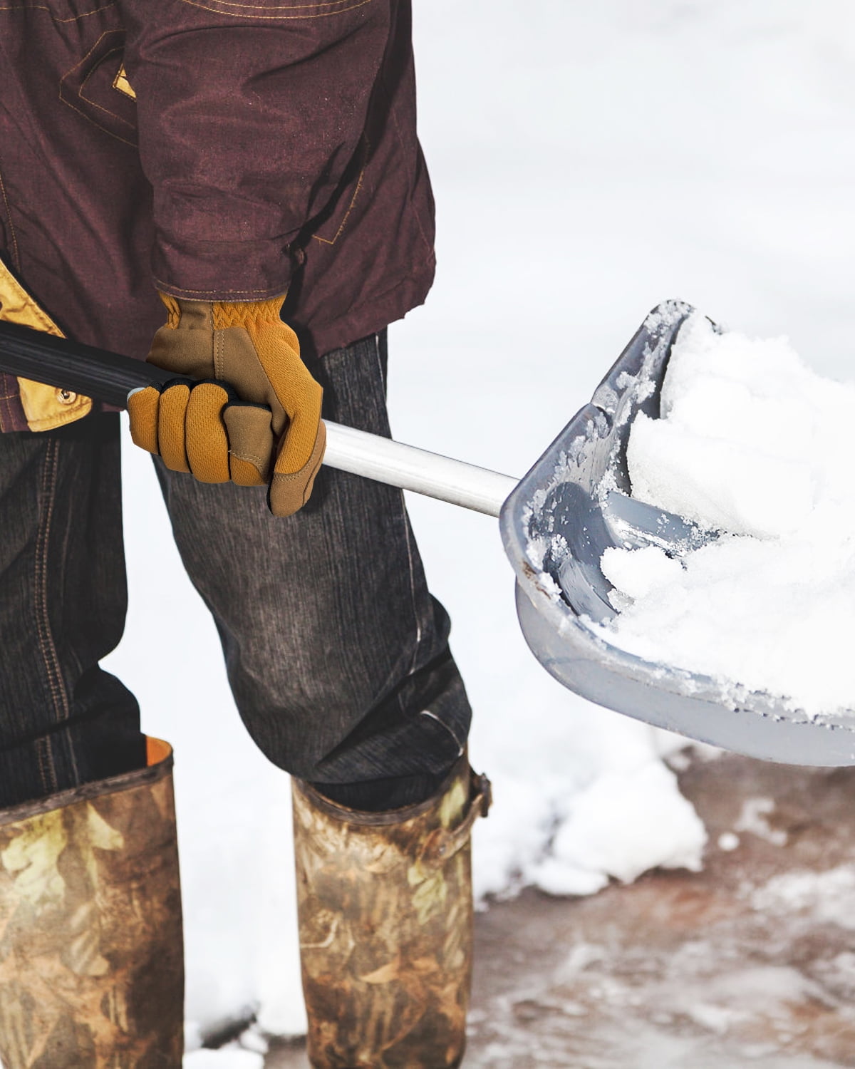 Thermal Winter Work Gloves for Men, High Dexterity Cold Weather Glove for Driving, Gardening, Motorcycle, and Mechanics