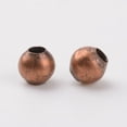 thumbnail image 2 of 50g Iron Spacer Beads Round Nickel Free Red Copper 4mm Hole: 1.5mm 521pcs/50g, 2 of 2