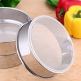 thumbnail image 4 of Tamiz de harina de acero inoxidable, tamiz de harina de malla fina para tamices de harina para hornear, utensilios de cocina de acero inoxidable premium redondos para hornear pasteles Ormromra WL-00044, 4 of 6