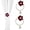 Red, variant on ABCISI Curtain Ties, Lotus Flower Curtain tiebacks holdbacks Holder for Curtain Decoration in Summer for Bedroom Decorations (Pink)