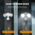 thumbnail image 6 of LUTEC 32W 2500 Lumen LED Security Lights Motion Sensor Light Outdoor, 5000K Daylight, IP65 Waterproof, Dusk to Dawn, Motion Detector Flood Light for Garage, Yard, Porch-White, 6 of 9