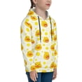 thumbnail image 3 of Fotbe Ducky Cartoon Pattern Youth Pullover Hooded Sweatshirt, Boys Hoodie, Kangaroo Pocket Hoodie for Kids Girls -X-Large, 3 of 6