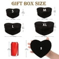 thumbnail image 6 of 4 PCS Heart Shaped Gift Boxes with Lids Black Velvet Nesting Gifts Box for Presents Birthday Wedding Valentines Christmas Party Favor Boxes, 6 of 7