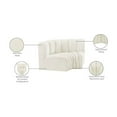 thumbnail image 2 of Meridian Furniture Arc Cream Velvet Modular Sectional, 2 of 9