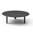 thumbnail image 2 of Luna Coffee Table, Oak Veneer Top, Solid Birch Base, Both in Smoke Oak Color, 2 of 4