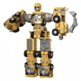 thumbnail image 2 of Transform Robot Toys for Boys 3-6 Year Old, 5 in 1 STEM Building Toys Cars for Toddler Boys Girls Gifts, Yellow, 2 of 7