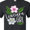 thumbnail image 4 of Inktastic Louisiana Girl Magnolia Flowers and Leaves T-Shirt, 4 of 5