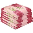 thumbnail image 4 of Dreamtimes Soft Absorbent Reusable Kitchen Towels, Set of 4|28x18 in, Raspberry Dining Kitchen Living Room Tea Towels Dish Towels Decorative Towels, 4 of 7