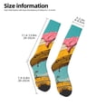 thumbnail image 2 of Logiee Melting Banana Fantasy Print Gift Stocking Stuffers,Adult Stockings,Novelty Socks,Funny Socks Birthday Running Walking Sleeping, 2 of 6