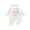 White, variant on BemeyourBBs Baby Girl Outfits Bow Letter Embroidery Jumpsuit with Headband