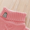 thumbnail image 6 of Spazoro Toddler Girls Sweaters, Long Sleeve Turtleneck Fall Winter Knitted Cotton Pullover Tops for Kids Girls Boys Pink Size 3 T, 6 of 7