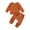 brown, variant on Newborn Infant Baby Boy Girl Fall Winter Outfits Solid Tops and Pants Kids Sweatsuit 2Pcs Clothes Brown 0-3 Months