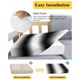 thumbnail image 5 of White Black Couch Cushion Covers Stretch, Washable Sofa Seat Covers Individual Seat Cushion Sofa Slipcovers Modern Gradient Vertical Stripes Geometric Couch Cover Furniture Protector S-2PCS, 5 of 7