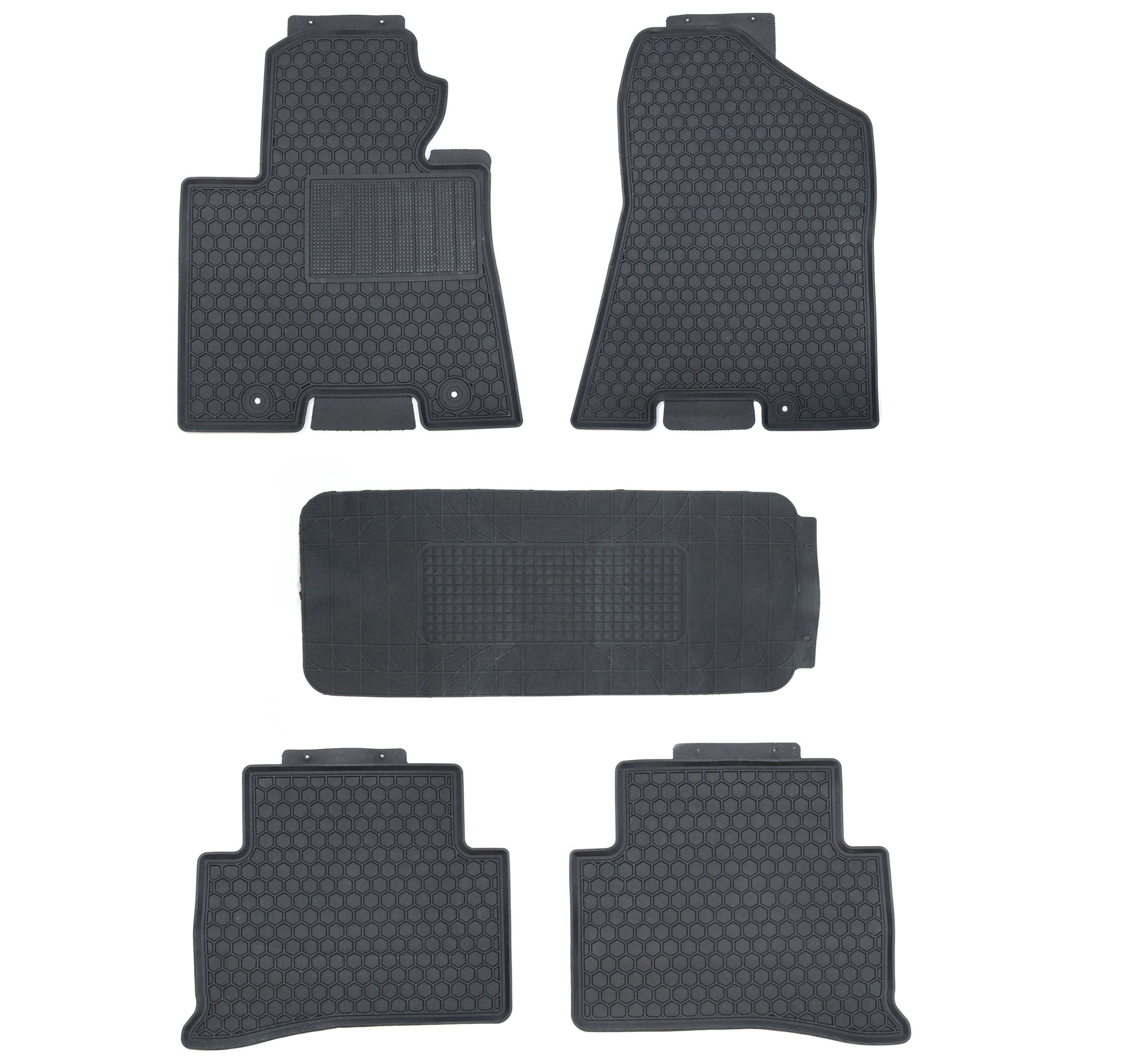 Black Rubber All Weather Floor Mats for Kia Sportage 20162021