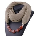 thumbnail image 5 of Utoimkio Vintage Ethnic Style Women's Scarf Crystal Bead Pendant Necklace Scarf Jewelry Accessory Soft Infinity Scarves for Women, 5 of 6