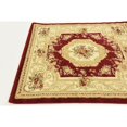 thumbnail image 3 of Unique Loom Versailles Medallion Motif Rug 4' x 4' Square Burgundy/Ivory, 3 of 5
