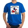 thumbnail image 1 of CafePress - Somebody In Texas Loves Me Ash Grey T Shirt - Men's Fitted T-Shirt, 1 of 1