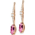 thumbnail image 3 of 14K Rose Gold Lab Grown Diamond & Created Pink Sapphire Earring Jackets (34.58 X 5) Made In India em7510-cps-050-rlg, 3 of 6