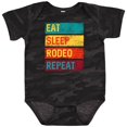 thumbnail image 3 of Inktastic Eat Sleep Rodeo Repeat Boys or Girls Baby Bodysuit, 3 of 5