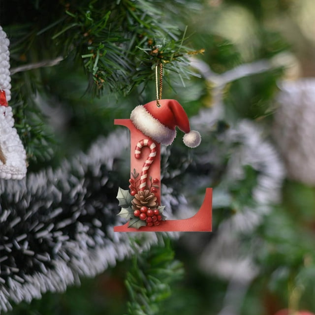 26 Letters Christmas Tree Decoration Pendant Christmas Tree Ornaments Personalized DIY Christmas Ornaments Christmas Decoration Xmas Tree Hanging Decor Feature, Czzoypi 26 Letters Christmas