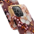 thumbnail image 2 of iPhone Tough Case - Flowers Floral Popping 3D Soft Pink White Plum Gold, 2 of 6
