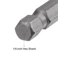 thumbnail image 4 of Uxcell Quick-Change Nut Driver Bit, 1/4" Hex Shank 6mm Magnetic Nut Setter Drill Bits, 1.89" Length, Metric 2 Pack, 4 of 5