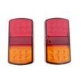 thumbnail image 2 of LOVIVER 2 Pieces 12V 12 Led Car Rear Tail Lights Brake Stop Indicator Trailer Truck, 2 of 8