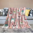 thumbnail image 2 of Llama Alpaca Blanket Llama Gifts for Girls Women Llama Throw Blanket for Kids Adults Soft Warm Cozy Fleece Blanket for Couch Sofa \u200bBed 40"x50", 2 of 6