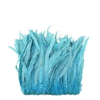 Zucker Feather Products Rooster Coque Tails Feathers Bleach Dyed 11-14" - Light Turquoise
